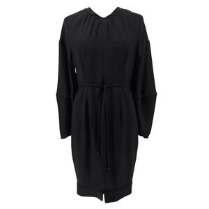 Fendi Vneck Drawstring Waist Knee Length Dress
